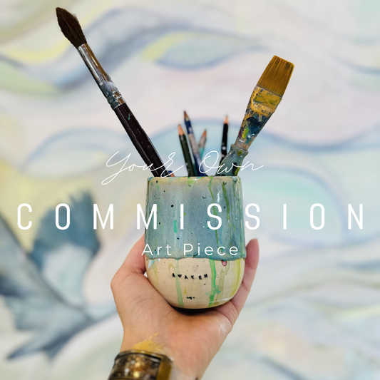 Custom Painting Commission (Deposit) - Zinnia Awakens