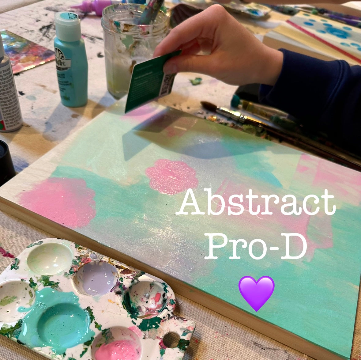 Abstract Pro-D Art Camp 💜 - Zinnia Awakens
