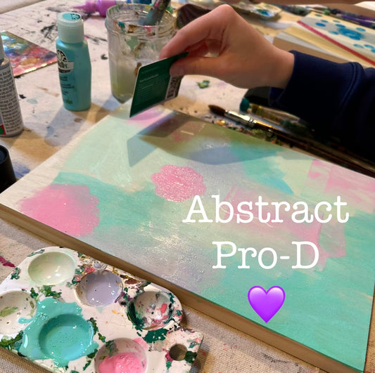 Abstract Pro-D Art Camp 💜 - Zinnia Awakens
