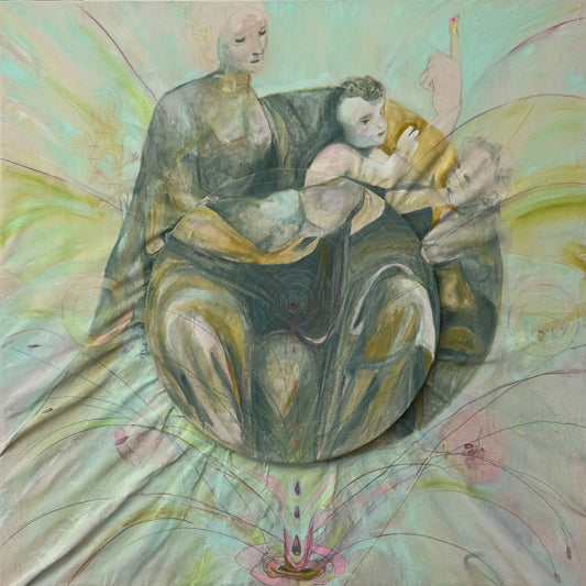 Saint Anne's Lap after da Vinci - Zinnia Awakens