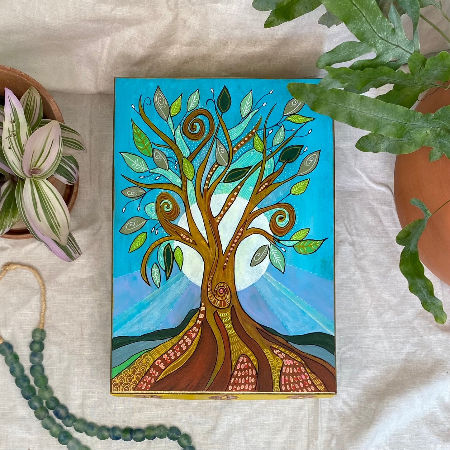 Tree of Life Memory Box - Zinnia Awakens