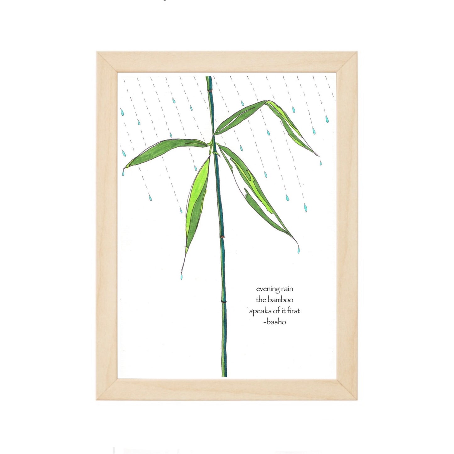 Basho Haiku Card - Zinnia Awakens
