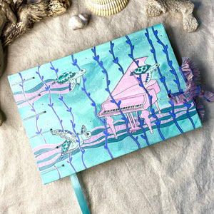 sea turtles and pink piano 💜 - Zinnia Awakens