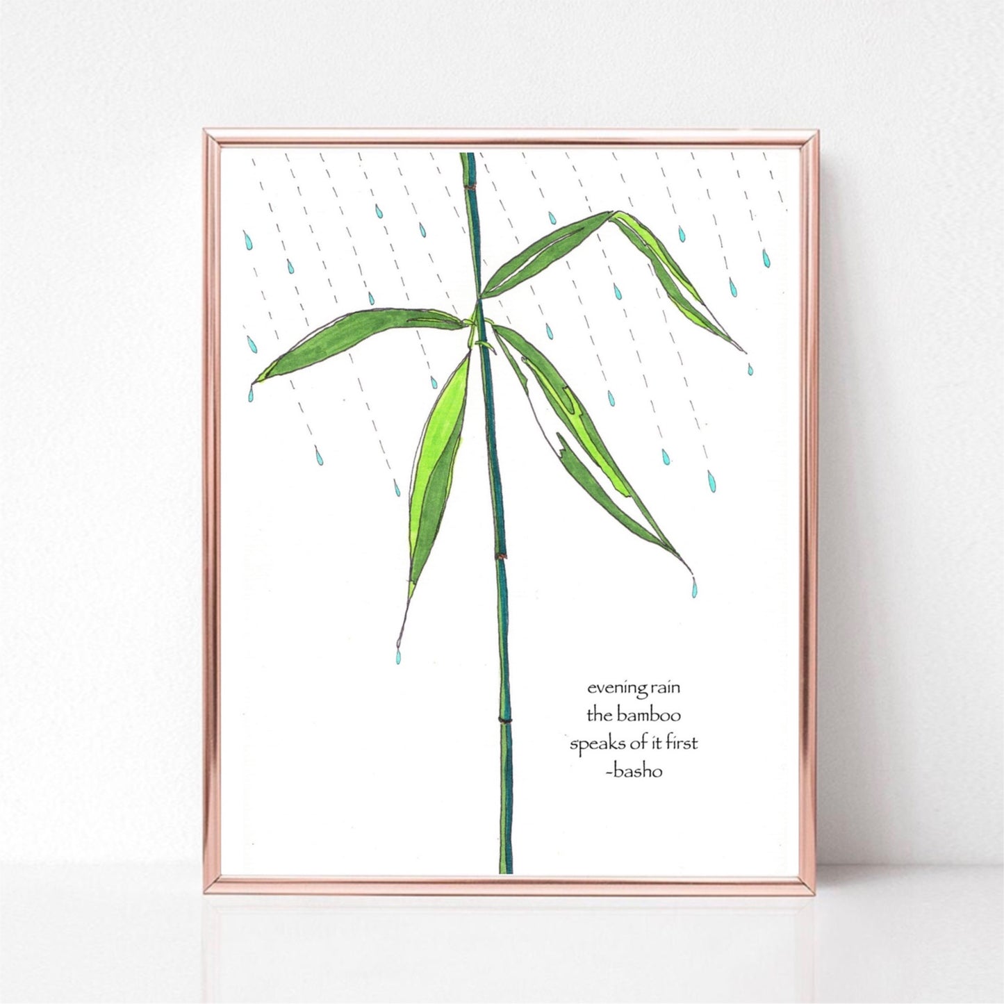 Basho Haiku Card - Zinnia Awakens