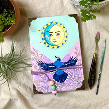 Load image into Gallery viewer, custom intuitively created journal 💜 - Zinnia Awakens