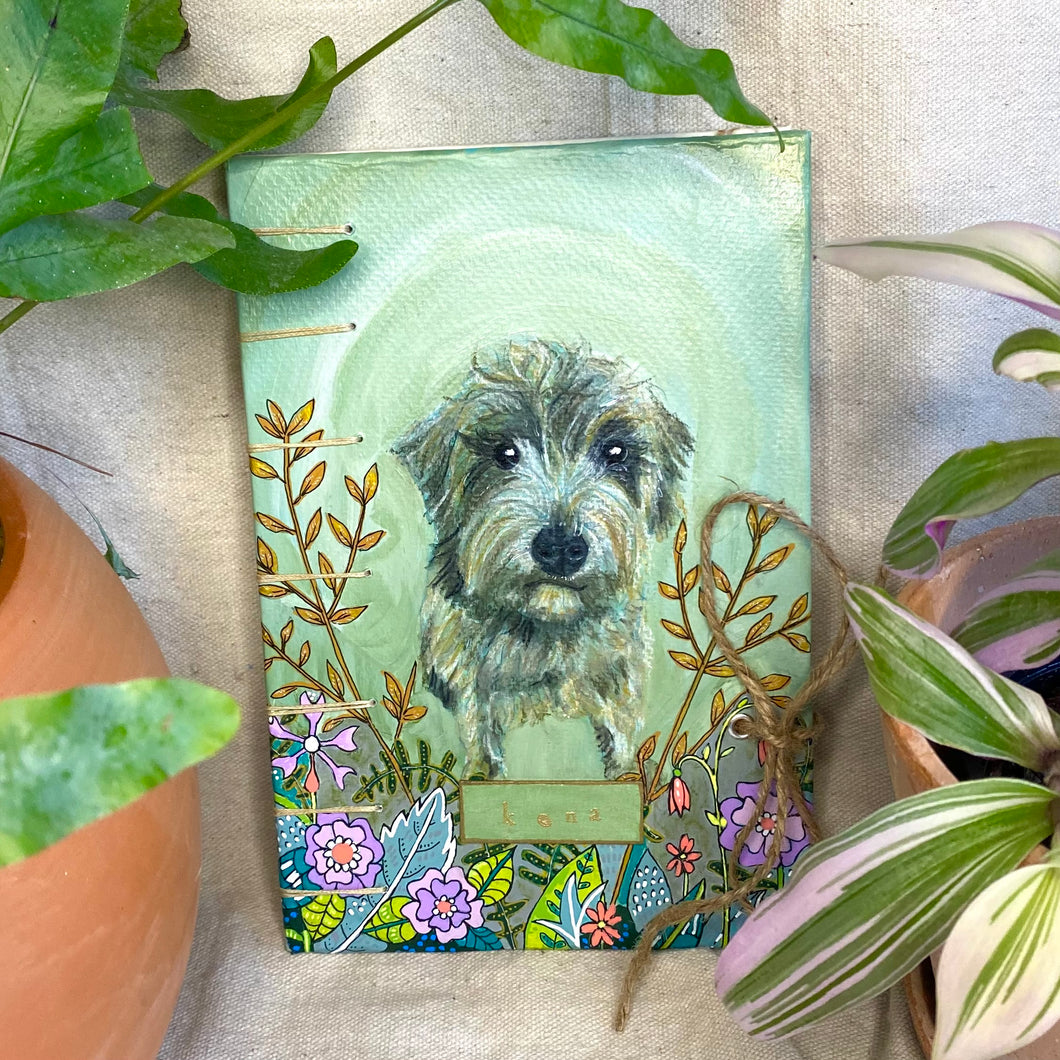 loss of a pet custom journal - Zinnia Awakens