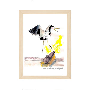 Heron Stanley Park - Zinnia Awakens